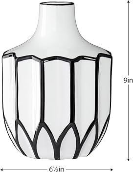 Amazon.co.jp: Torre & Tagus セラミックボトル花瓶 手描きの